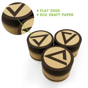 New trend packaging Customized Printed Jewellry Paper Box with FLAT EDGES kraft round paper tube - Flat edge paper tube - 4