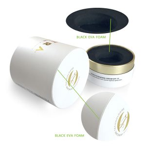 Customize high-level flat edged cosmetic paper tube with insert paper tube packaging - Flat edge paper tube - 1