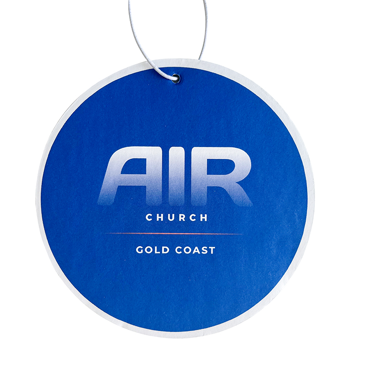 Colorful printing Hanging Car Perfume Custom Air Freshener Paper