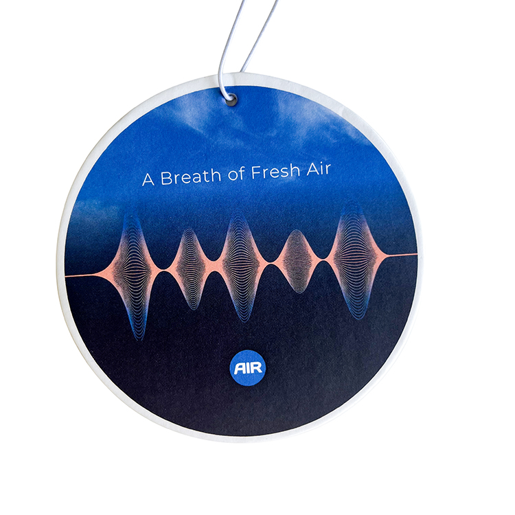 Colorful printing Hanging Car Perfume Custom Air Freshener Paper