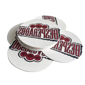Business Gifts Modern Style Round Paper Coaster Custom Logo Creative Non-Slip Coaster - Paper Coasters - 2