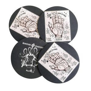 Recyclable and Durable Custom Paper Coasters for Party Art Decor