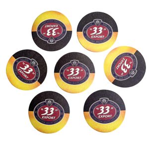 Custom Round Absorbent Paper Drink Coasters for Business Gifts