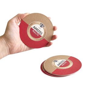 Cool Classic Pattern Round Paper Coaster for Business Gifts