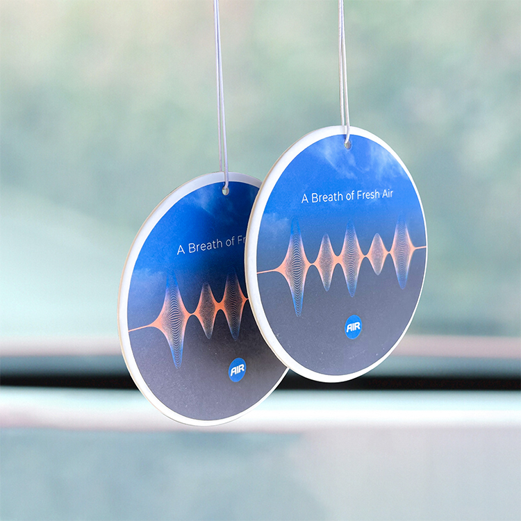Colorful printing Hanging Car Perfume Custom Air Freshener Paper