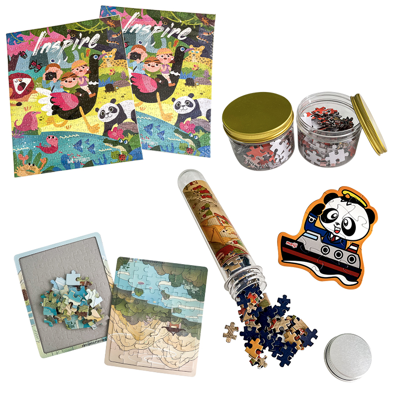 High quality creative customized graffit puzzle with eco-friendly cardboard - Paper Products - 5