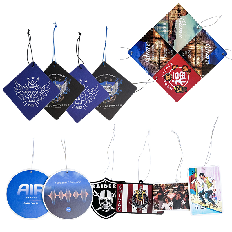 Wholesale factory promotional gifts custom paper car air freshener hanging air freshner - Paper Products - 6
