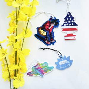 High quality custom logos  cute cartoon car paper air freshener for room or car