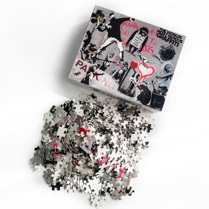 High quality creative customized graffit puzzle with eco-friendly cardboard