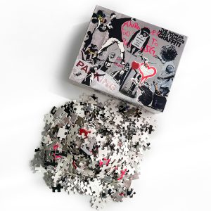 High quality creative customized graffit puzzle with eco-friendly cardboard