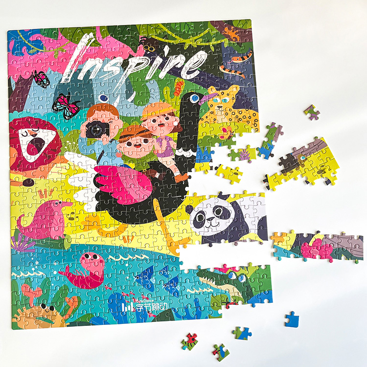Custom Travesty Cartoon Painting  Mini Piece Jigsaw Puzzle for Kids - Paper Products - 2