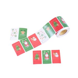 Creative paper labels printing full color design custom cute square decorative stickers