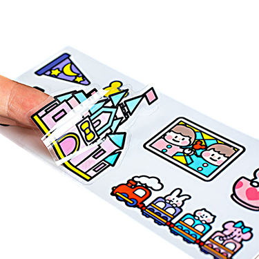 Creative paper labels printing full color design custom cute square decorative stickers - Paper Products - 4