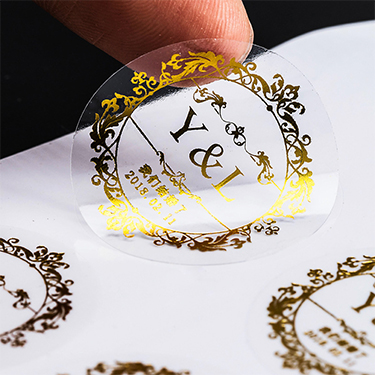 Luxury Gold Foil Adhesive Packaging custom Printed Logo Sticker Label Paper Custom Stickers - Paper Stickers/Labels - 2