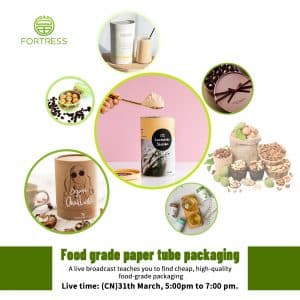 Customized Recyclable Food Grade Paper & Kraft Tube Packaging