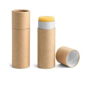 100% biodegradable natural kraft paper push up tube