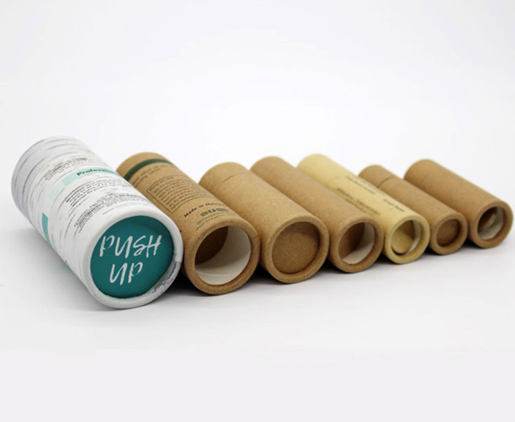 1 oz Push-Up Paper Tube - Kraft - Paper Tube Co.