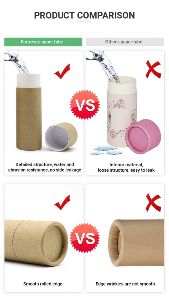 deodorant paper tube comparison
