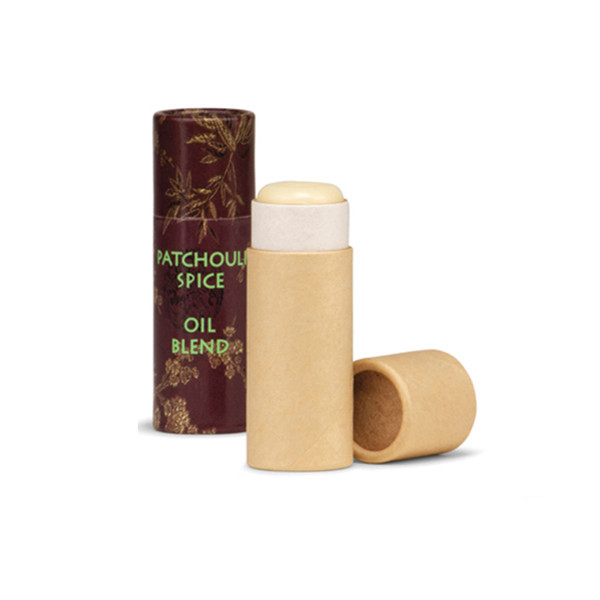 100% biodegradable natural kraft paper push up tube - Kraft Paper Tube Packaging Cylinder Box - 2