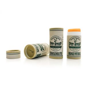 Экологически чистый биоразлагаемый бумажный тюбик Push up объемом 0,5 унции, крафт-упаковка для дезодоранта в бумажном тюбике - Бумажная упаковка для бальзама для губ - 1