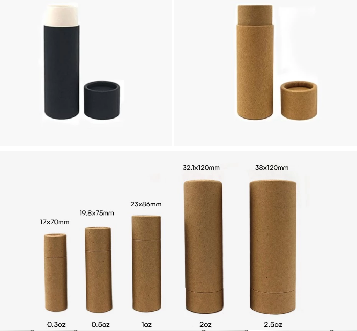 custom deodorant lip balm paper tube packaging -  - 21