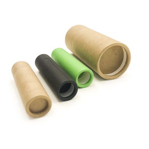 Eco-Friendly Custom Lip Balm Push up Paper Tube Cosmetic Deodorant Packaging - Kraft Paper Tube Packaging Cylinder Box - 2