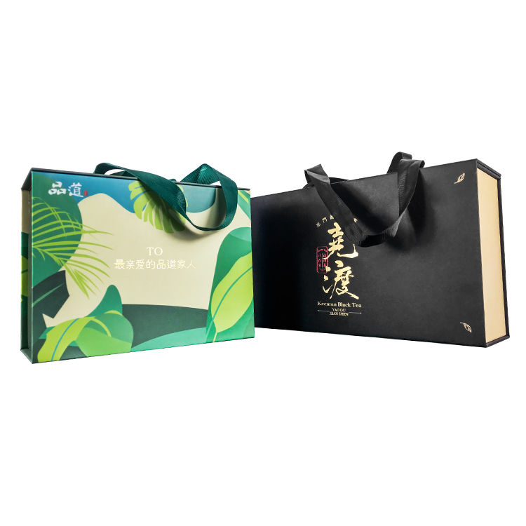Luxury Customized Gift Paper Box Ribbon Handle - Paper box - 3