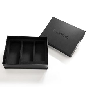 Black Luxury High Quality Custom Paper Box With Brand Logo Spot UV - Paper box - 4