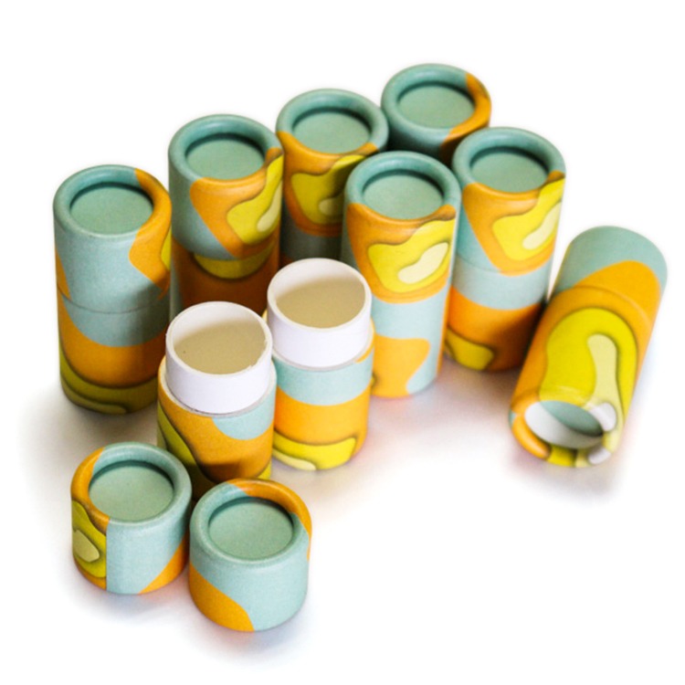 Customized Degradable Compostable White Kraft Paper Push Up Tube - Kraft Paper Tube Packaging Cylinder Box - 2