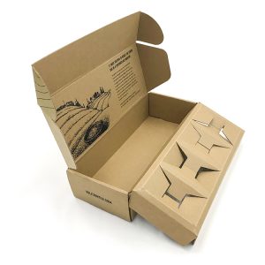 Biodegradable Natural Kraft paper box delivery postal box