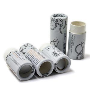 Low price 2.5oz paper deodorant stick container kraft paper push up tube for lip balm - lip balm gloss lipstick deodorant paper tube packaging - 1