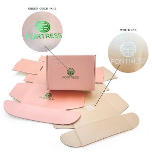 Fortress Luxury Custom Green Hot Stamping Logo Paper Postal Box - Paper box - 1