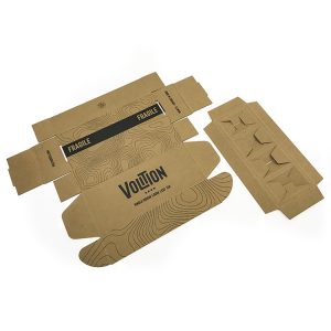 Biodegradable Natural Kraft paper box delivery postal box - Kraft Paper Tube Packaging Cylinder Box - 1