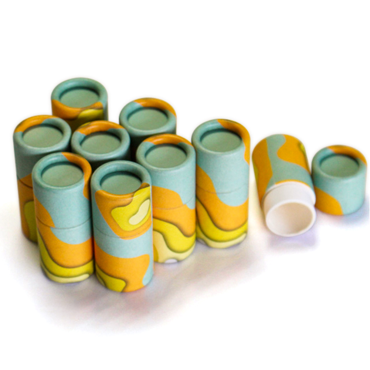 Customized Degradable Compostable White Kraft Paper Push Up Tube - Kraft Paper Tube Packaging Cylinder Box - 3