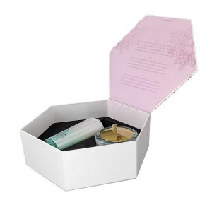 Customize Cardboard Packaging Gift Box Hexagon Cosmetic Paper Box with EVA Insert - Paper Kraft Packaging boxes - 3