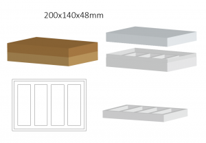 Elegant Lift-off Lid Shoulder Neck Rigid Paper Cardboard Packaging Box - Paper Kraft Packaging boxes - 6