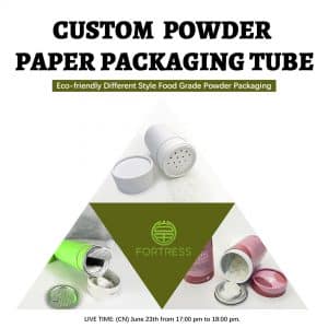 Custom Eco-friendly Food-grade Powder Green Paper Packaging Box