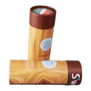 Biodegradable custom printed cylinder cardboard wine glass bottle paper tubes packaging box