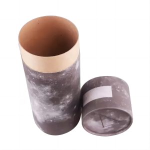 Customized paper round tube whisky wine bottle gift box packaging