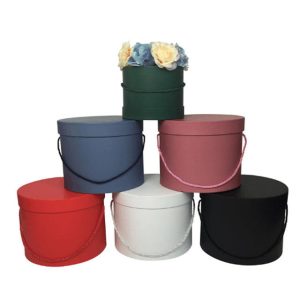 Factory Wholesale Customized Decorative Rose Flower Paper Box With Lid