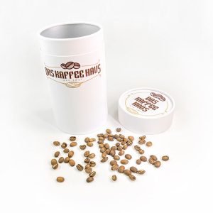 Food grade luxury coffee bean box mix powder biodegradable paper tube packaging supplier