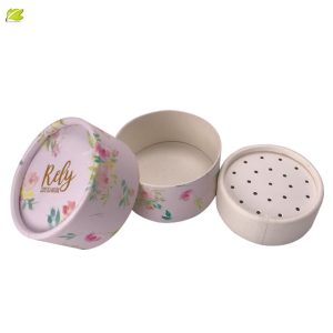 Lovely beauty custom made cosmetic powder jar loose powder packaging tube with sifter