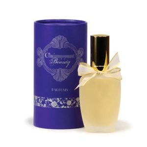 Luxury Design Blue Printed Paper Perfume Rigid Box Perfume Bottle Gift Box with Custom Logo