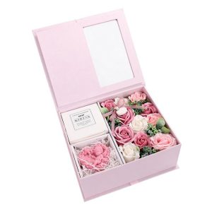 Soap Rose Gift Ornaments Box Storeys Necklace Jewelry Box Flower RoseBox