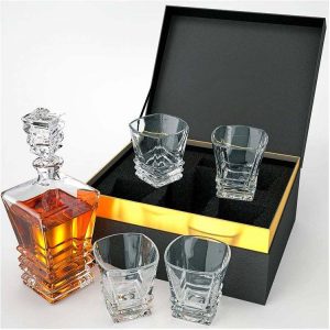 Wholesale Printed Wine Rigid Gift Packaging Box Custom Shape Wine Box with Ribbon