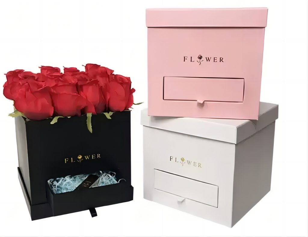 Custom Flower Paper Tubes Luxury Round Flower Gift Packaging Cardboard Boxes -  - 4