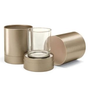 Custom Wax Kraft Paper Handmade Luxury Candle Glass Jar Box Packaging