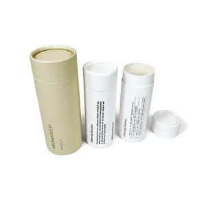 Custom makeup skincare gift packaging Essential Oil cardboard paper cylinder