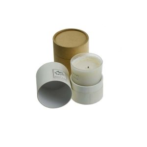 Manufacturer Candle Paper Cylinder Tube Box Packaging With custom Logo