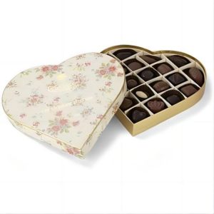 charbonnel et walker vintage heart shaped chocolate box